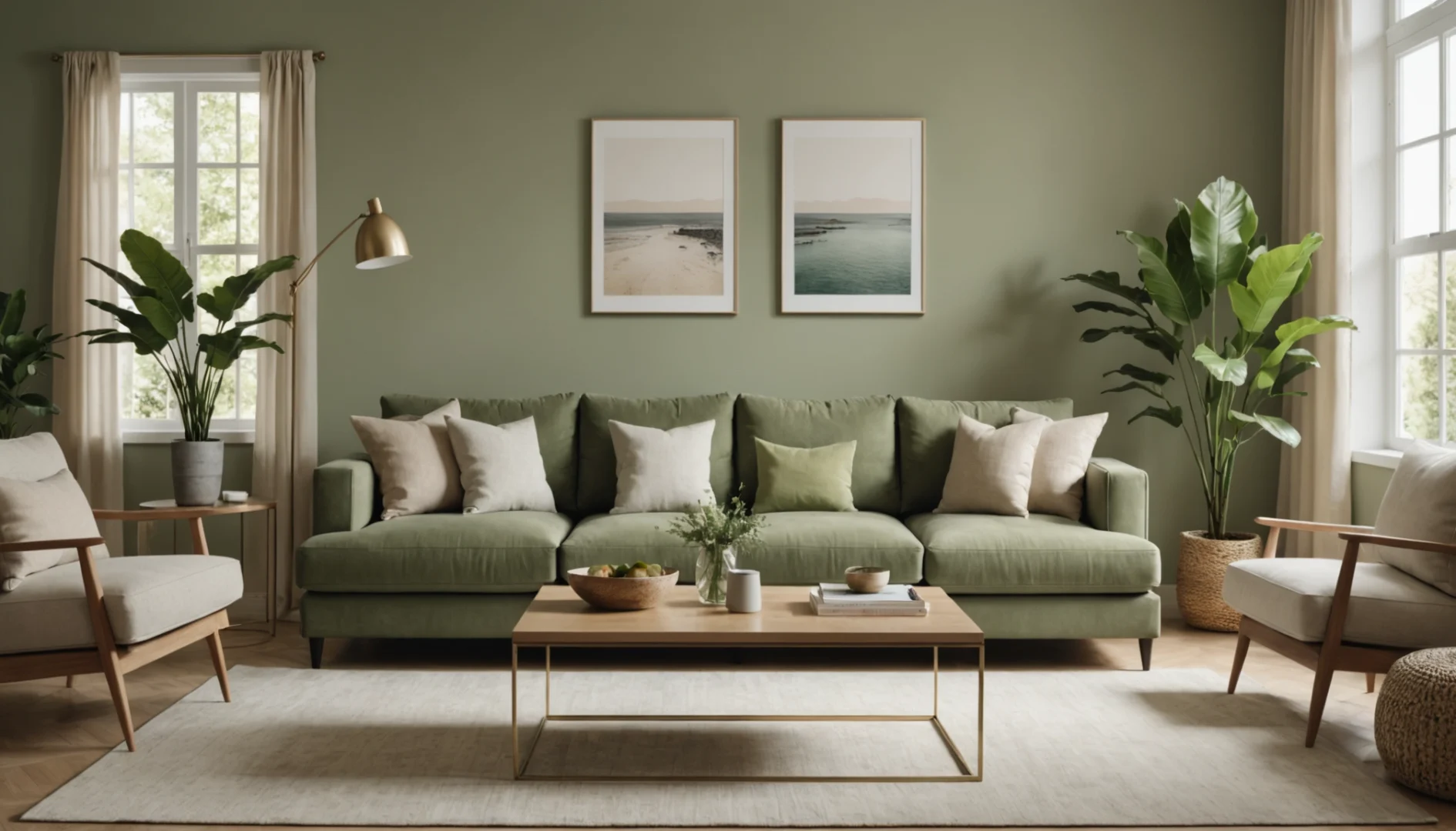 Vert kaki clair : la tendance déco à adopter maintenant