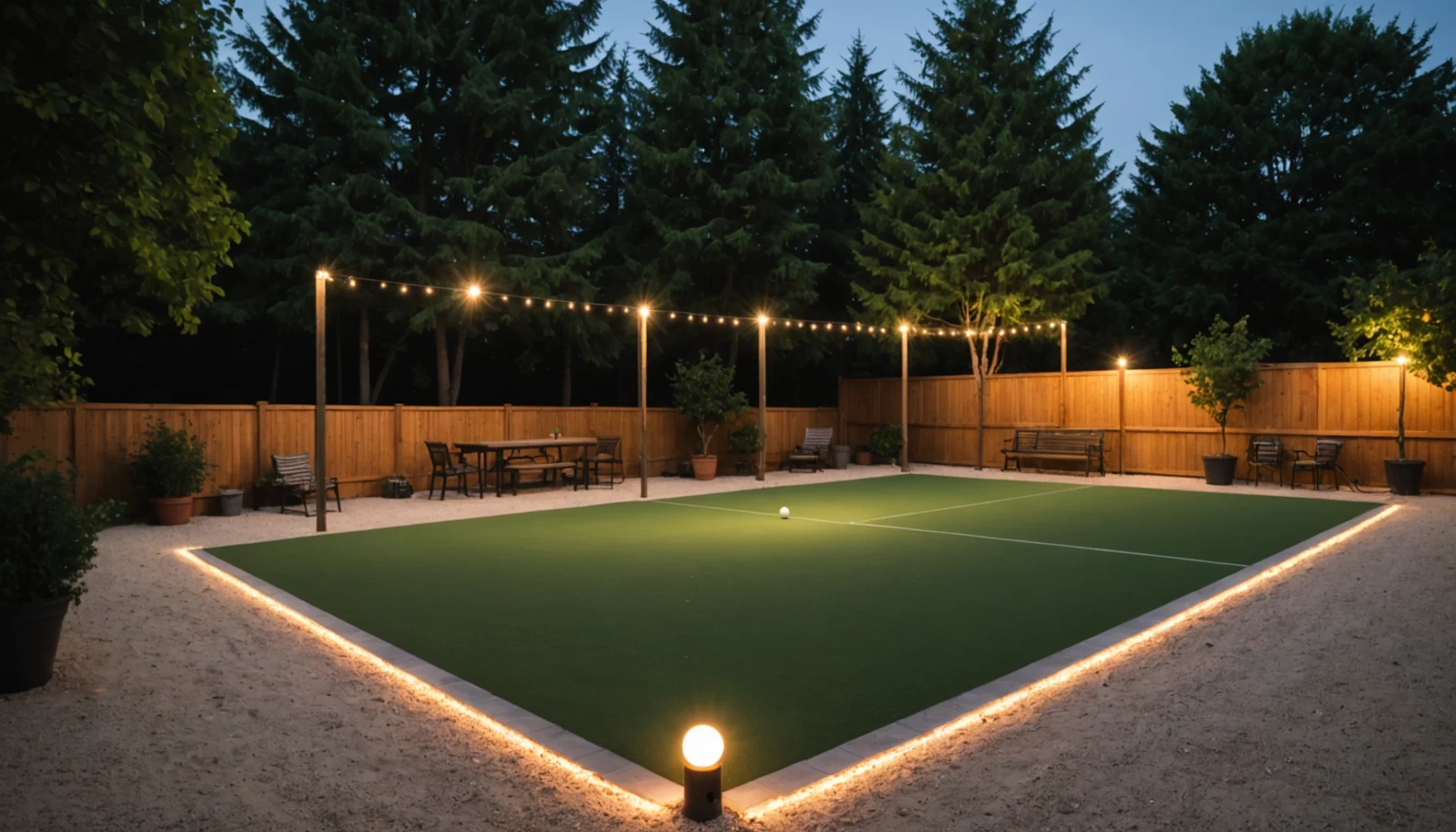 éclairage Terrain De Pétanque Particulier
