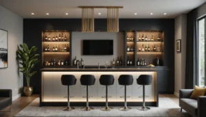 bar moderne pour le salon