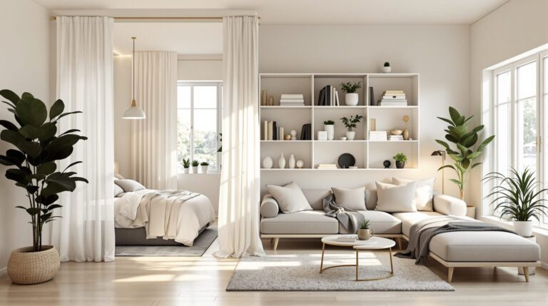 creer une chambre dans le salon