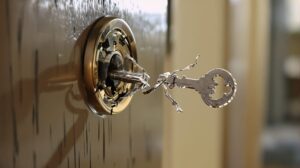 clé cassée dans la serrure