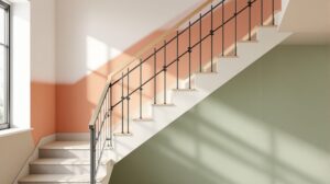 couleur mur escalier moderne
