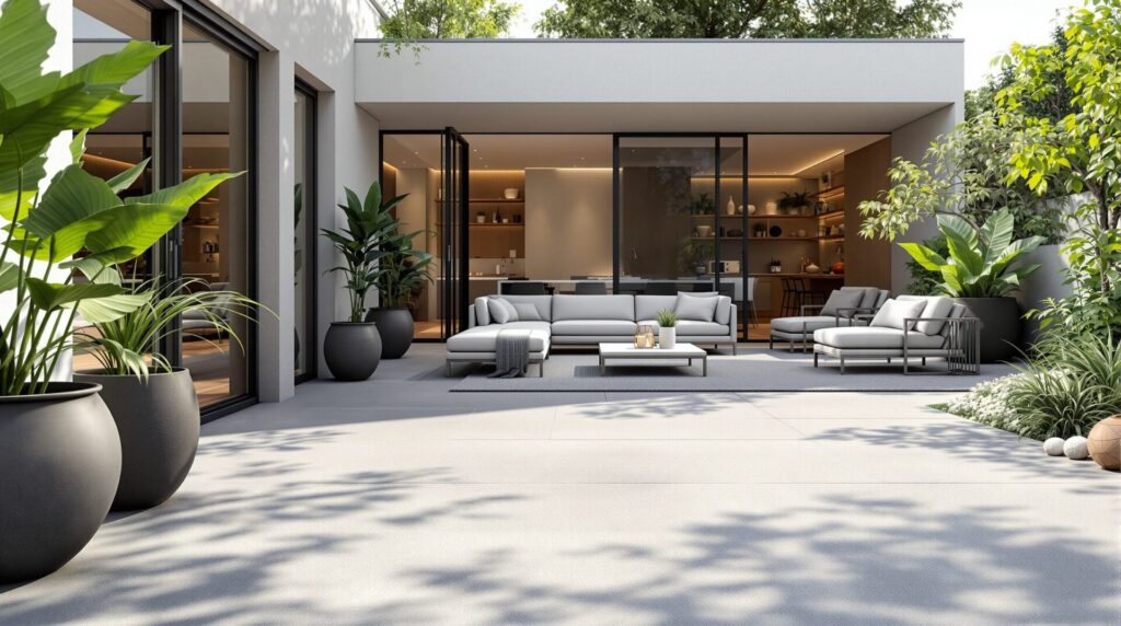 terrasse finition beton