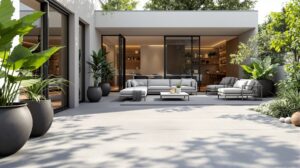 terrasse finition beton