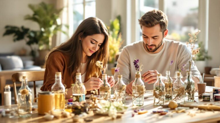 décorer des bouteilles en verre