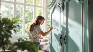 peindre une armoire ancienne