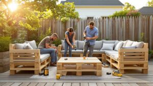 meuble en palette pour jardin