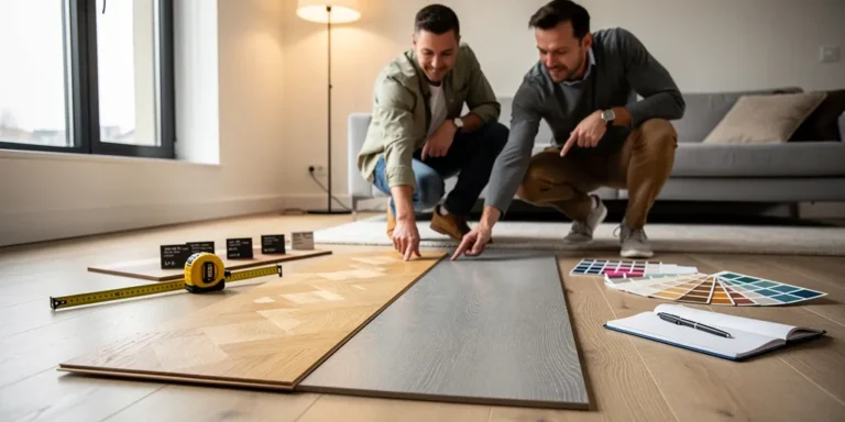 revetement sol salon moderne