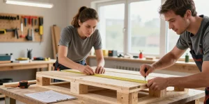 bureau en bois de palette