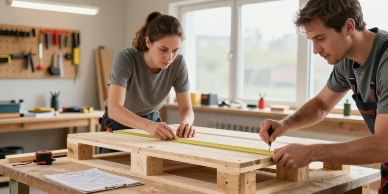 bureau en bois de palette