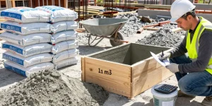 combien de sac de ciment pour 1m3 de beton