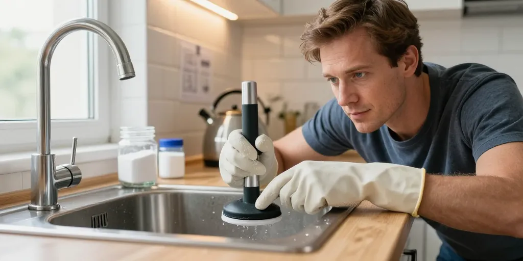 comment faire pour déboucher un évier