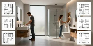 plan salle de bain 10m2 rectangulaire