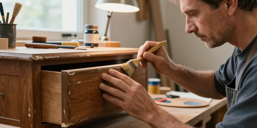 restauration vieux meuble