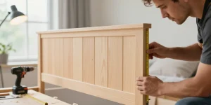 fabriquer une tête de lit en lambris