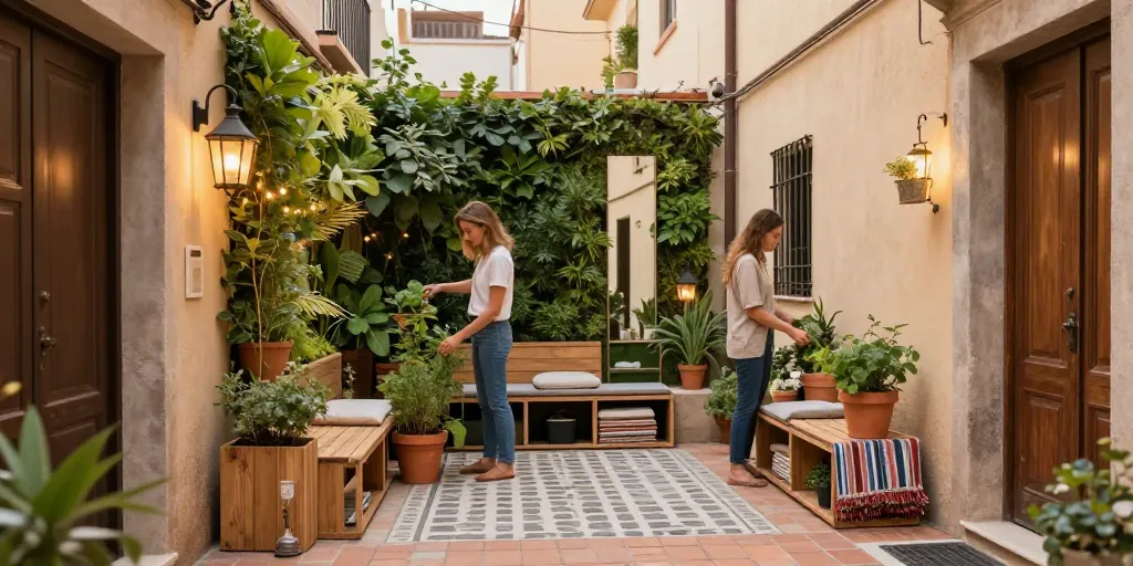 idee deco petite cour exterieur