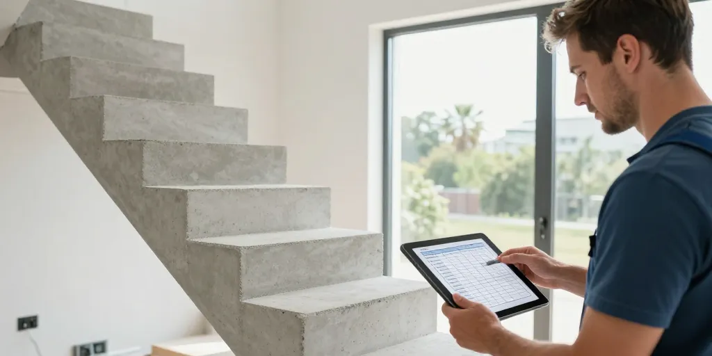 escalier béton en kit prix