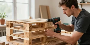 meuble de rangement en palette facile