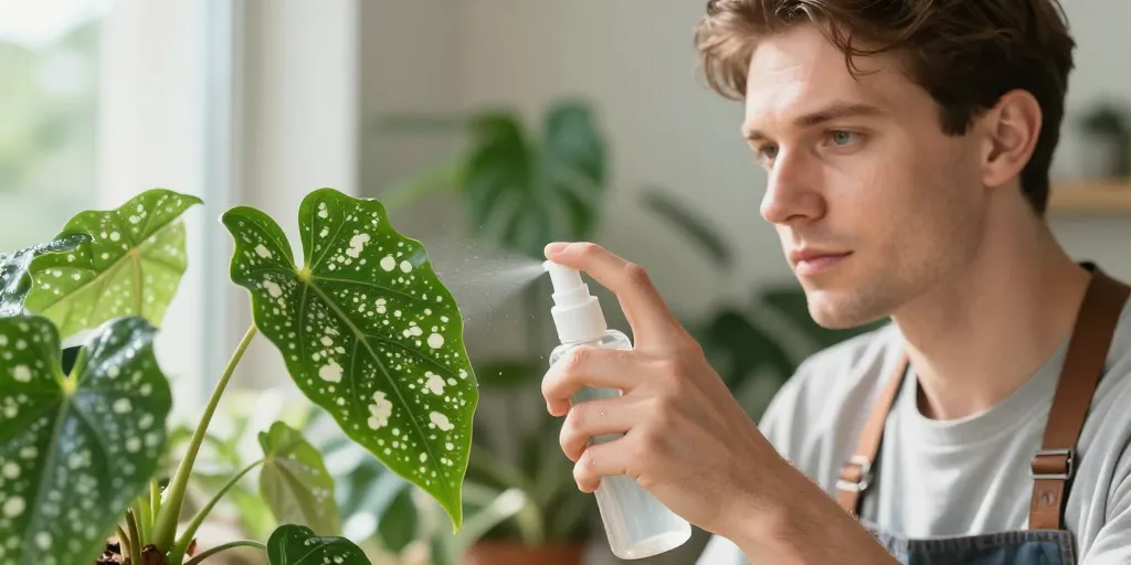 plante verte feuilles qui blanchissent