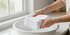 torchons neufs premier lavage