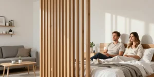 aménager une chambre dans le salon