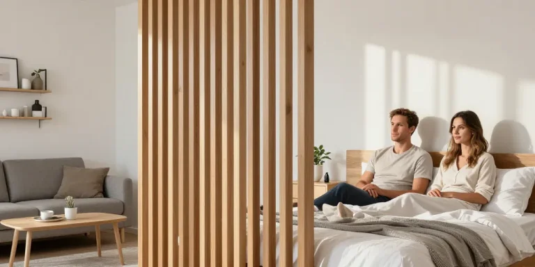 aménager une chambre dans le salon
