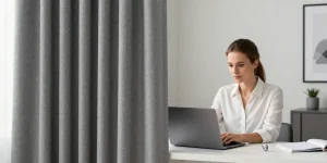 rideau phonique télétravail bureau bruit