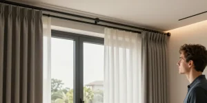 quel rideau mettre sur fenêtre coulissante