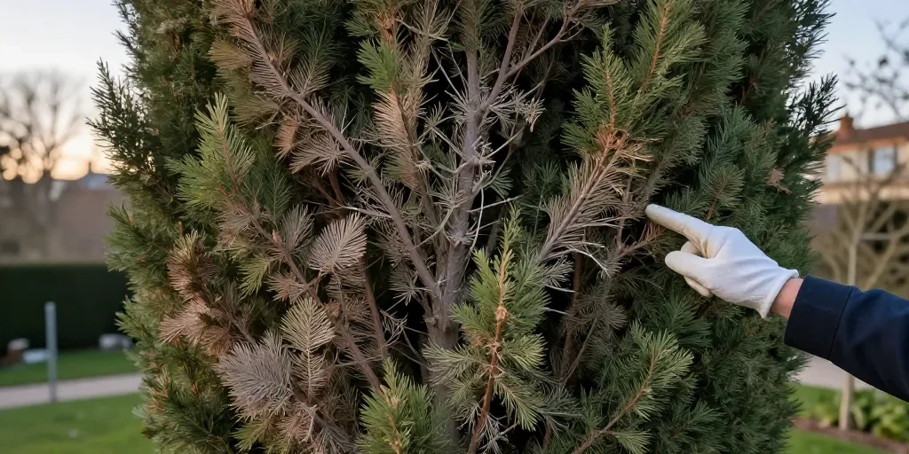cyprès qui sèche par branches entières causes